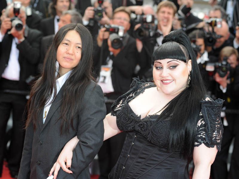 Beth Ditto and fiancée, Kristin Ogata Beth Ditto and fiancée, Kristin Ogata
