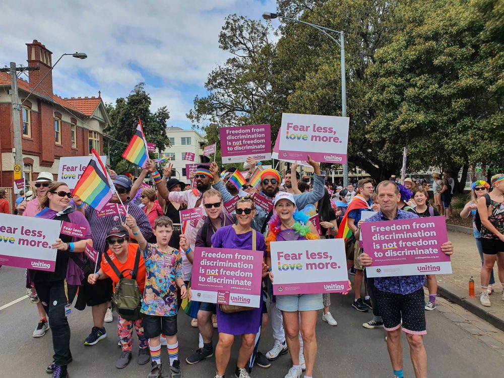 Uniting at Midsumma Pride March Uniting at Midsumma Pride March