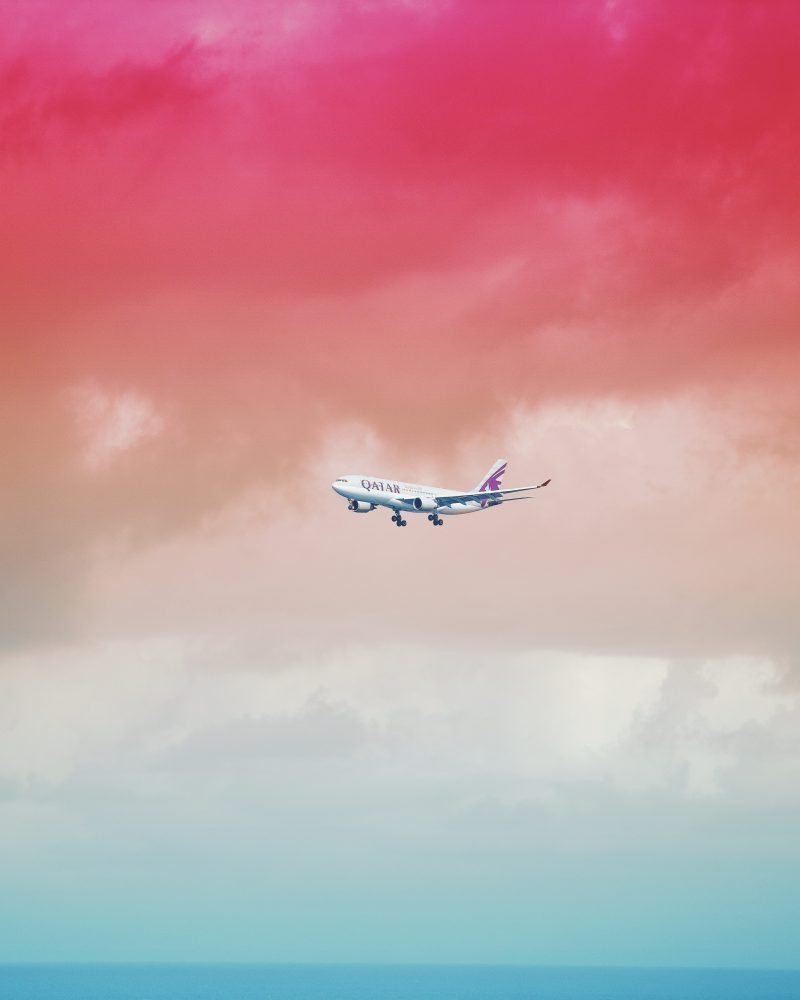 plane in the sky