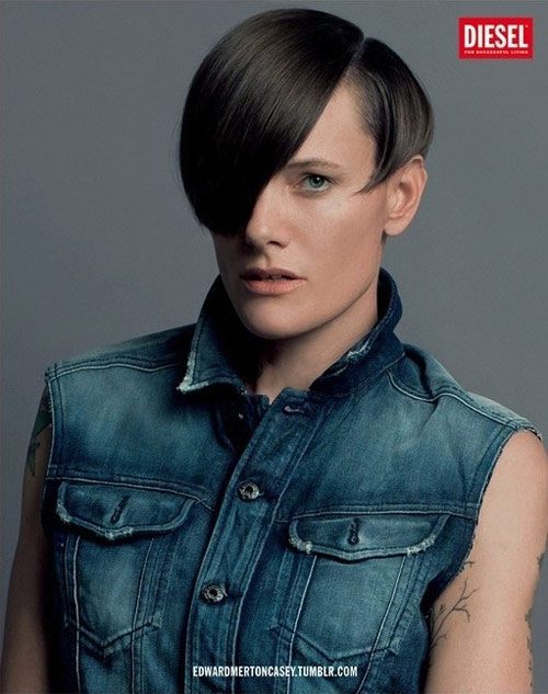 Casey Legler poses for Diesel Casey Legler poses for Diesel
