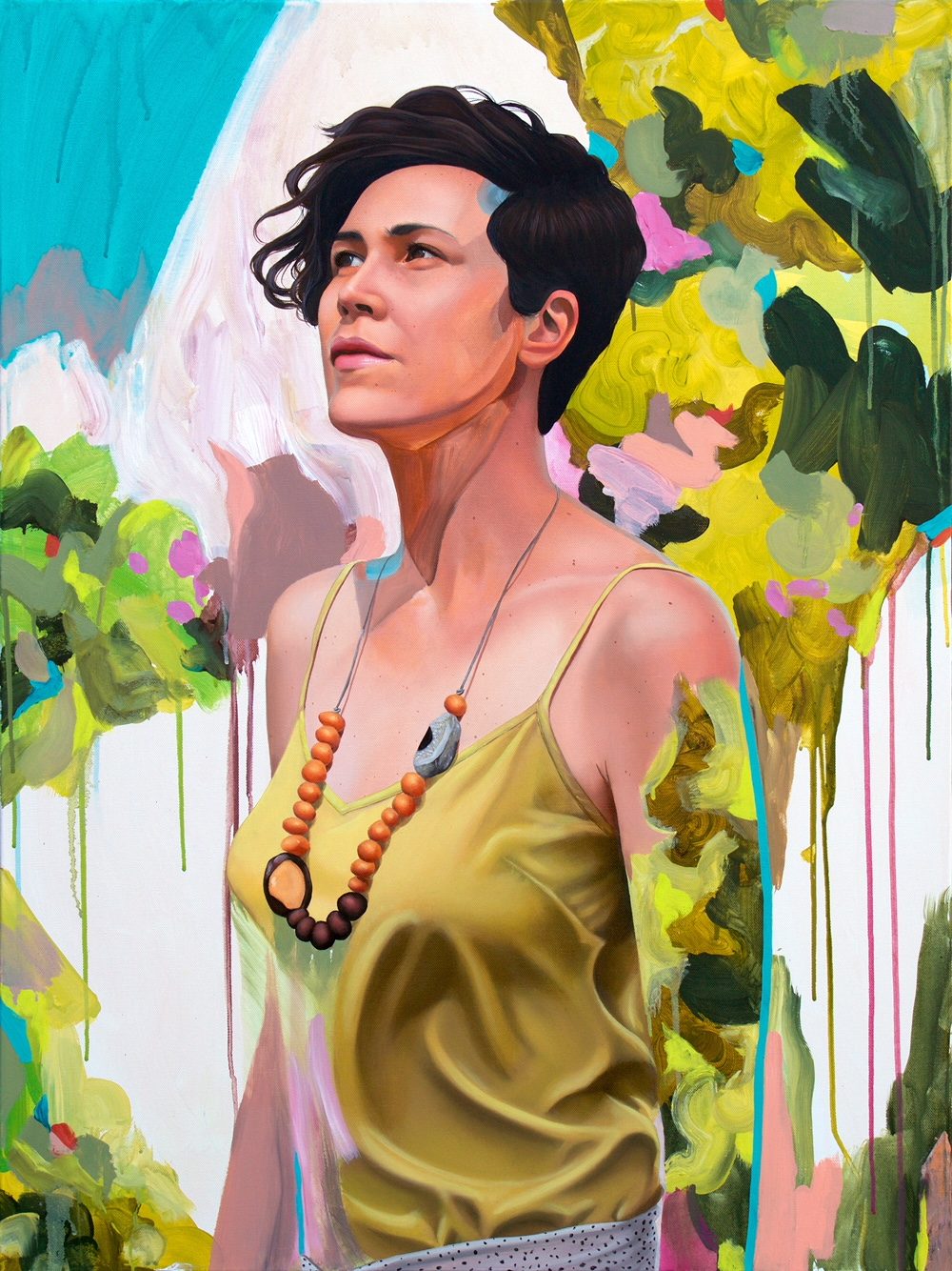 Kim’s work is entitled Tamara - a portrait of fellow artist Tamara Armstrong. Kim’s work is entitled Tamara - a portrait of fellow artist Tamara Armstrong.