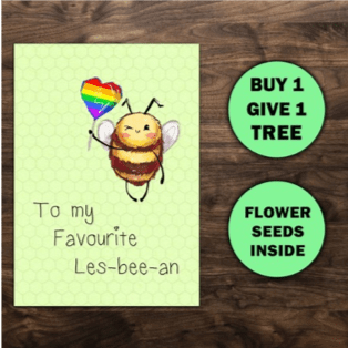 card ' to my favourite les-bee-an ' card ' to my favourite les-bee-an '